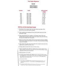 Load image into Gallery viewer, AOD Ford Transmission Kickdown Cable for TV pressure valve