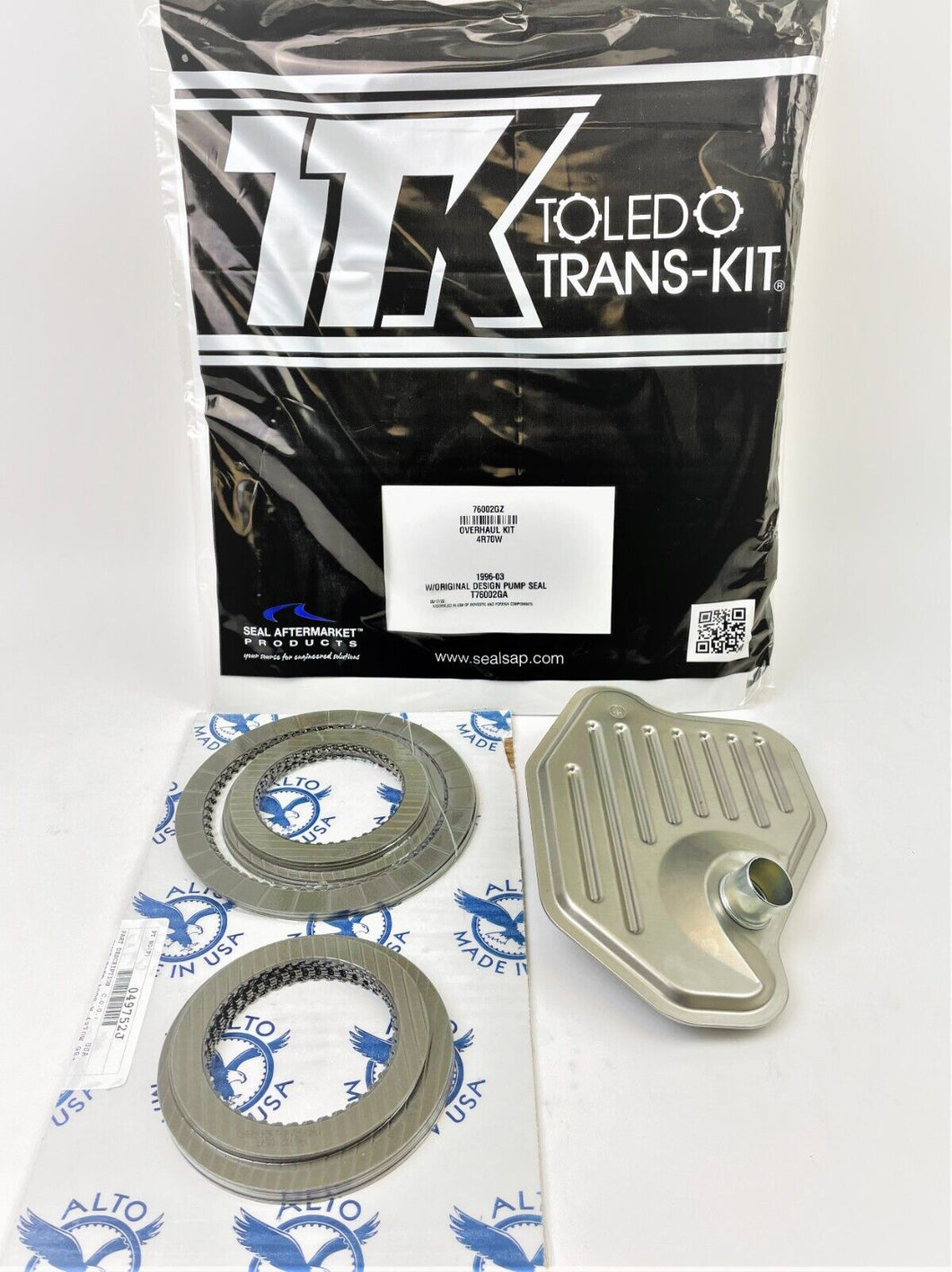 4R70W TRANSMISSION REBUILD KIT 1996-2003 with Alto Clutches and Filter