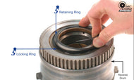 AOD AODE 4R70W Intermediate Clutch Spiral Retaining Rings Sonnax 76554RK