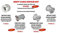 41TE 62TE Shift Cable Repair End 2005-2015 4 Grommets Fitzall KT04981