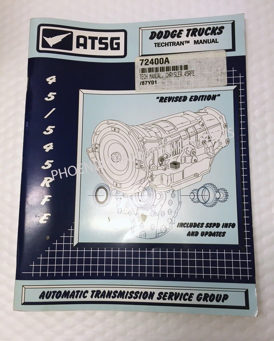 45RFE 5-45RFE Transmission ATSG Technical Service and Repair Manual for Dodge