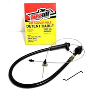 700R4 TH200 TRANSMISSION KICK DOWN DETENT CABLE BRAIDED ADJUSTABLE FITS GM
