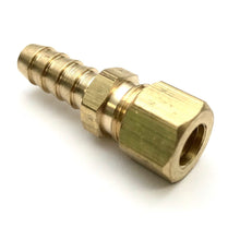 Load image into Gallery viewer, Transmission Cooler Line Brass Fitting 5/16&quot; Compression to 5/16&quot; Hose Barb
